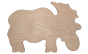 Moose shaped wood cutting board