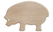 Pig shaped wood cutting board