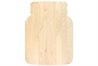 Novelty mason jar shaped maple cutting board