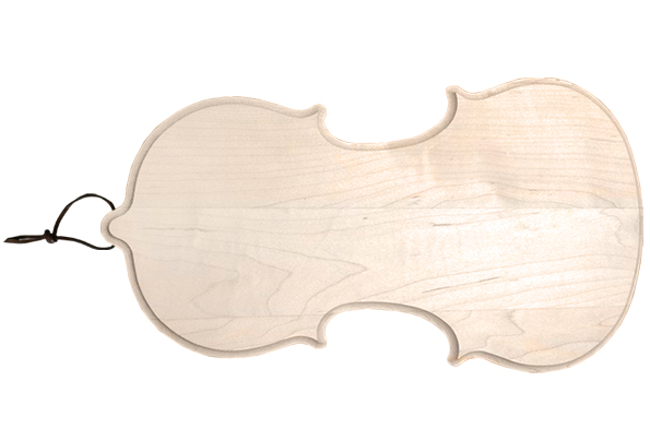 Violin shaped cutting board